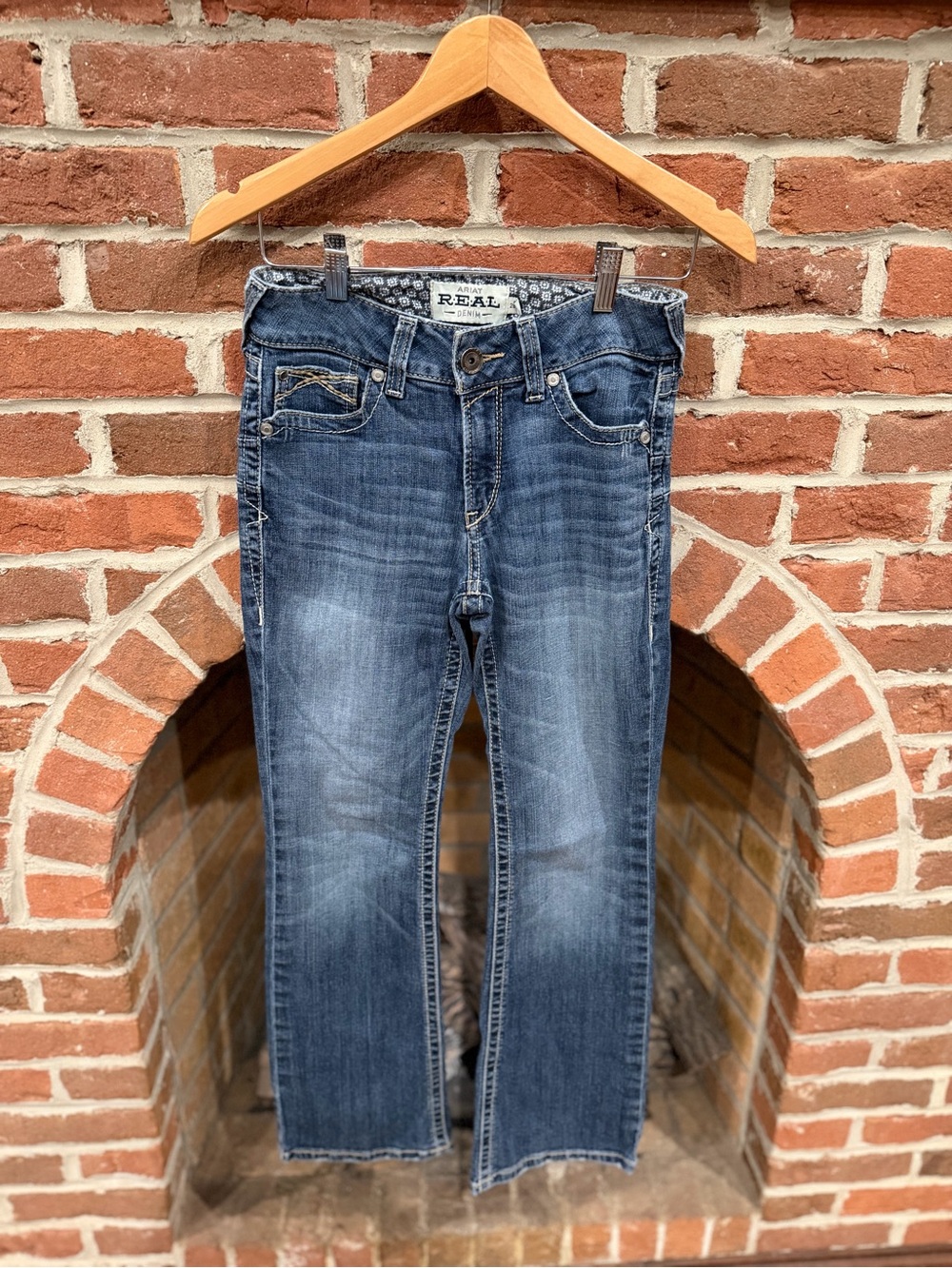 Ariat Women's Boot Cut Washed Blue Jeans